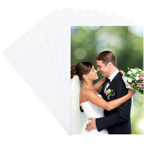 craspire 20 stücke Sublimations Metallfotorohlinge 5.9 x 3.9'' 0.5mm Dicke Aluminium Bildschildplatte Weiße Wärmeübertragung Aluminiumrohlinge DIY Druckwand Raumdekor Posterrahmen Handwerk von craspire