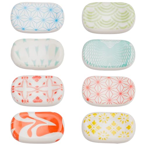 craspire 8 Stück Essstäbchenablagen Aus Keramik Japanische Essstäbchenhalter Strukturierte Dekorative Ständer Ablage Für Löffel Und Gabel Geschirrständer Set Für Zuhause Hotel Restaurant Küche craspire 8 Stück Essstäbchenablagen Aus Keramik Japanische Essstäbchenhalter Strukturierte Dekorative Ständer Ablage Für Löffel Und Gabel Geschirrständer Set Für Zuhause Hotel Restaurant Küche von craspire
