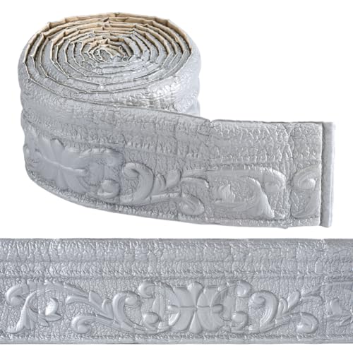 craspire 90.5 x 3.14 Zoll Tapetenbordüre Zum Abziehen Und Aufkleben Kronenleiste Grau Selbstklebend Flexibel 3D Fußleistenleiste Wasserfest Spiegelnd Klebrige Wandkanten Basislinien Aus Schaumstoff craspire 90.5 x 3.14 Zoll Tapetenbordüre Zum Abziehen Und Aufkleben Kronenleiste Grau Selbstklebend Flexibel 3D Fußleistenleiste Wasserfest Spiegelnd Klebrige Wandkanten Basislinien Aus Schaumstoff von craspire