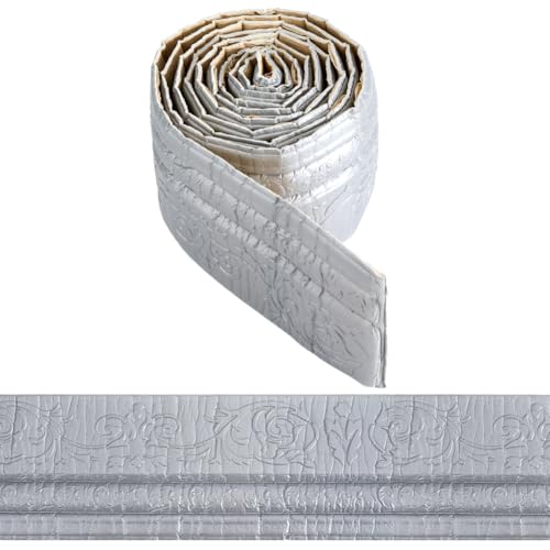 craspire 90.5 x 3.9 Zoll Tapetenbordüre Zum Abziehen Und Aufkleben Kronenleiste Dunkelgrau Selbstklebende Flexible Fußleistenleiste Wasserdicht Spiegelnd Klebrige Wandkanten Basislinien craspire 90.5 x 3.9 Zoll Tapetenbordüre Zum Abziehen Und Aufkleben Kronenleiste Dunkelgrau Selbstklebende Flexible Fußleistenleiste Wasserdicht Spiegelnd Klebrige Wandkanten Basislinien von craspire