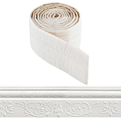 craspire 90.5 x 3.9 Zoll Tapetenbordüre Zum Abziehen Und Aufkleben Kronenleiste Weiß Selbstklebend Flexible Fußleistenleiste Wasserdicht Spiegelnd Klebrige Wandkanten Basislinien Aus Schaumstoff craspire 90.5 x 3.9 Zoll Tapetenbordüre Zum Abziehen Und Aufkleben Kronenleiste Weiß Selbstklebend Flexible Fußleistenleiste Wasserdicht Spiegelnd Klebrige Wandkanten Basislinien Aus Schaumstoff von craspire