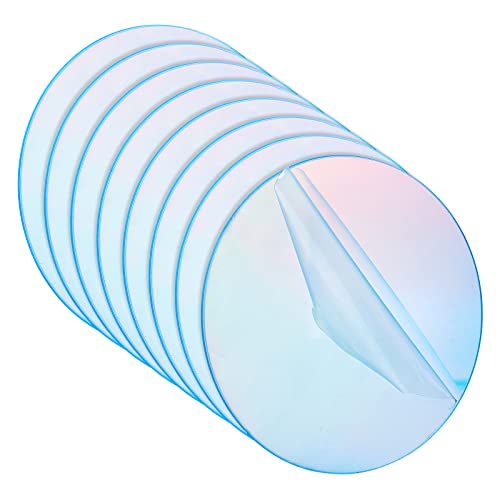 craspire Klarer Kreis Acryl 4 Zoll Schillernde Acrylplatten Runde Acrylrohlinge Acrylscheiben 8 Blatt Transparente Acrylplatte von craspire