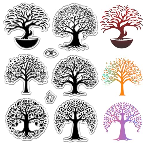 craspire Natur Baum des Lebens Klare Gummistempel Böser Blick Kristall Vintage Wiederverwendbare Transparente Silikonstempelsiegel Für DIY Scrapbooking Journaling Kartenherstellung Dekor Fotoalbum craspire Natur Baum des Lebens Klare Gummistempel Böser Blick Kristall Vintage Wiederverwendbare Transparente Silikonstempelsiegel Für DIY Scrapbooking Journaling Kartenherstellung Dekor Fotoalbum von craspire