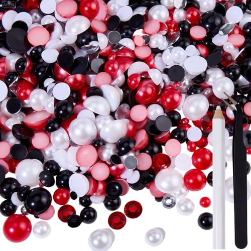 craspire Pinzettenstift Set Mit Flachen Perlen Und Strasssteinen 3-10mm 50g Gemischte Größe Halbrund Flache Rückseite Harz Strasssteine Mehrfarbig Großpackung Für Handgefertigte Bastelarbeiten Kunst craspire Pinzettenstift Set Mit Flachen Perlen Und Strasssteinen 3-10mm 50g Gemischte Größe Halbrund Flache Rückseite Harz Strasssteine Mehrfarbig Großpackung Für Handgefertigte Bastelarbeiten Kunst von craspire
