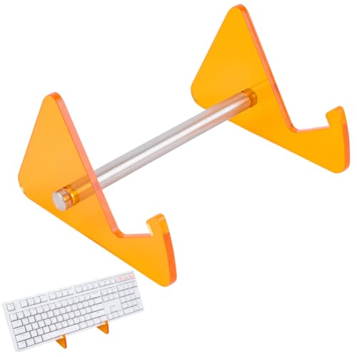 craspire Tastaturhalter Ablage Acryl Tastaturständer Orange Eisen Abnehmbar Tragbar Mechanische Computersammlung Aufbewahrung Desktop Tablett Präsentationsständer Für Tablet Bilderrahmen Home Office von craspire