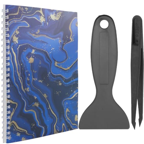 craspire Wiederverwendbares Stickerbuch, Sticker, Mitternachtsblau, Sammelbuchalbum, A5-Größe, 32 Blätter, Wiederverwendbarer Sticker-Organizer Aufbewahrungsbuch Stickerbuch Mit Pinzette Und Spachtel craspire Wiederverwendbares Stickerbuch, Sticker, Mitternachtsblau, Sammelbuchalbum, A5-Größe, 32 Blätter, Wiederverwendbarer Sticker-Organizer Aufbewahrungsbuch Stickerbuch Mit Pinzette Und Spachtel von craspire