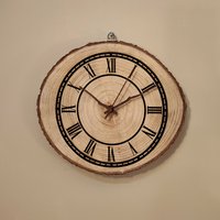 Wanduhr Aus Baumscheibe von cravtstore