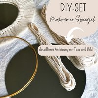 Diy-Set Makramee Spiegel/Boho Deko Diy Bastelset /Crazycreativedaisy Diy-Set Makramee Spiegel/Boho Deko Diy Bastelset /Crazycreativedaisy von crazyCREATIVEdaisy
