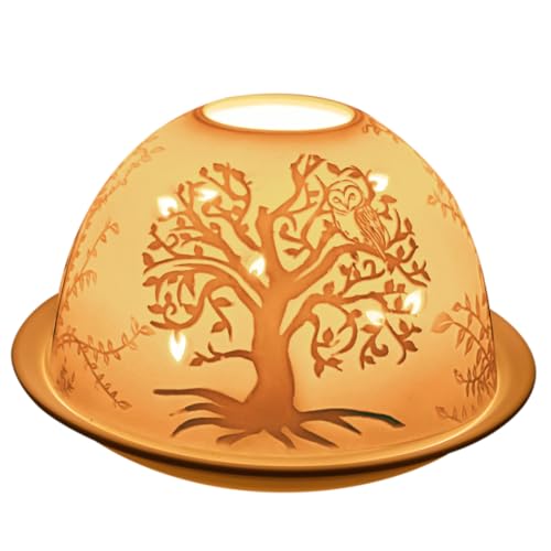 Dani Créations Teelichthalter aus Porzellan – Baum des Lebens Dani Créations Teelichthalter aus Porzellan – Baum des Lebens von créations dani