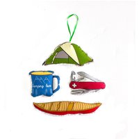 Camping Lover Ornamente - 4Er Set Christbaumschmuck - Kanu Reise Camping Lover Ornamente - 4Er Set Christbaumschmuck - Kanu Reise von creationzbycatherine