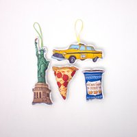 New York Ornamente - 4Er Set Ornamente Als Gastgeschenk New York Ornamente - 4Er Set Ornamente Als Gastgeschenk von creationzbycatherine