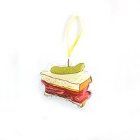 Sandwich Ornament Weihnachtsschmuck - Montreal Rauchfleisch von creationzbycatherine