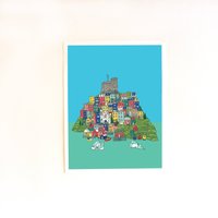 St Johns Neufundland Kunstdruck. Illustrierte Stadtansicht. Größe 8 X 11 Zoll von creationzbycatherine