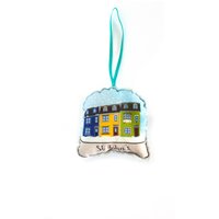 St Johns Stadt Schneekugel Ornament Plüsch Ornament - Neufundland Ornamente von creationzbycatherine