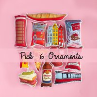 Weihnachtsornamente Wählen Sie 6 Ornamente Bundle, Mix & Match von creationzbycatherine