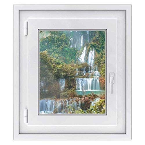 Fenster-Folie Sichtschutzfolie I Fenster Glasfolie Sonnenschutz I Deko Folie für Küche, Bad, Kinderzimmer - Wasserfest, Farbecht - Made in Germany von creatisto