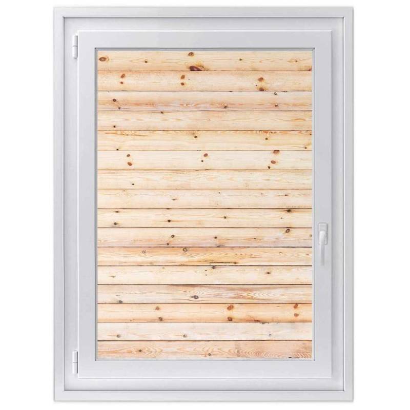 Fensterfolie [hoch] - Design: Bright Planks 90x120 cm von creatisto