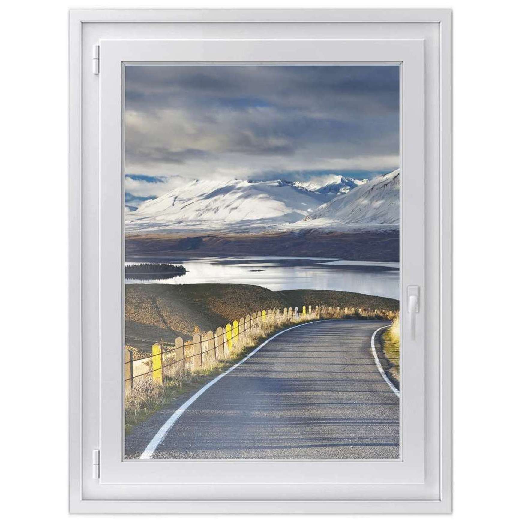 Fensterfolie [hoch] - Design: New Zealand 50x70 cm von creatisto