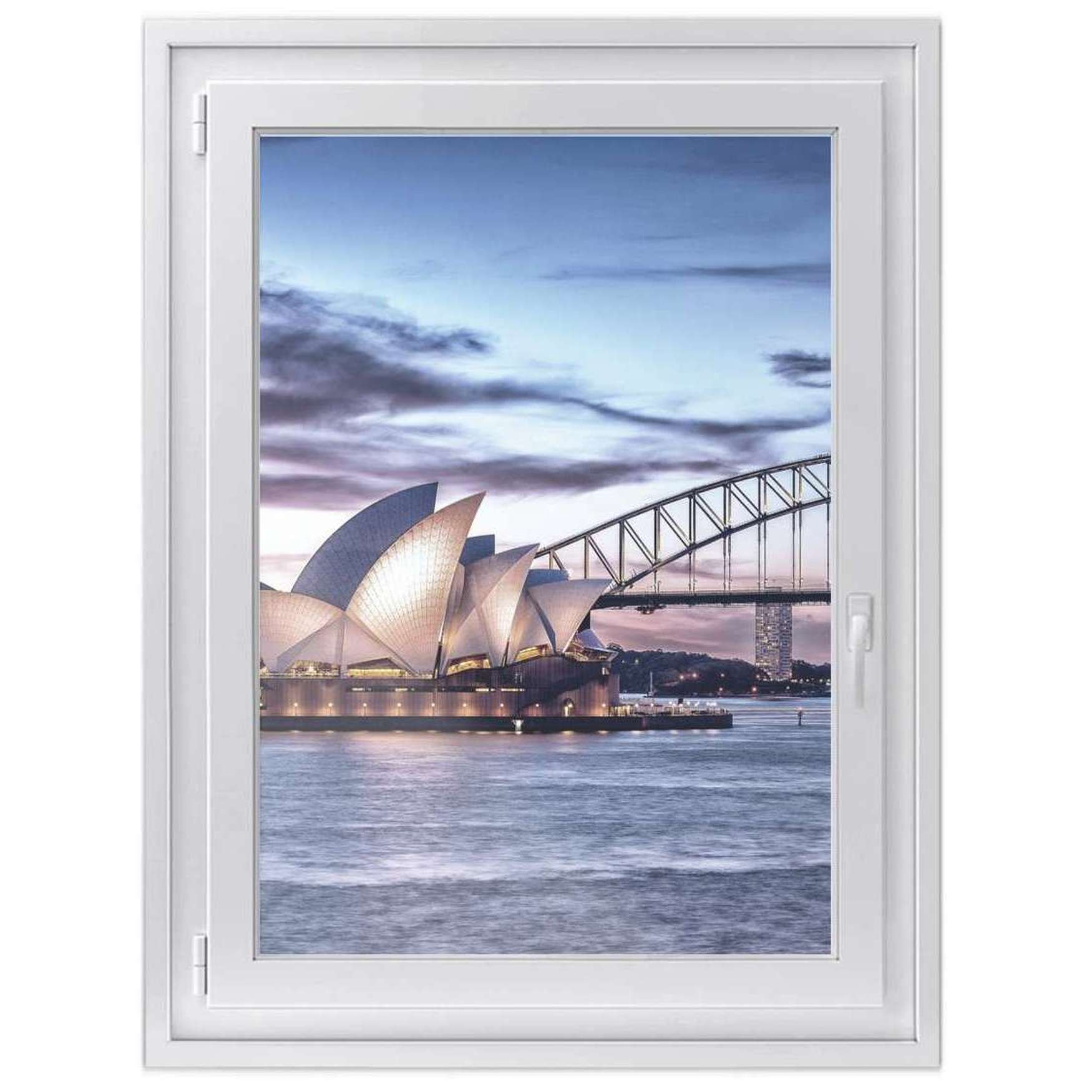 Fensterfolie [hoch] - Design: Sydney 40x50 cm von creatisto