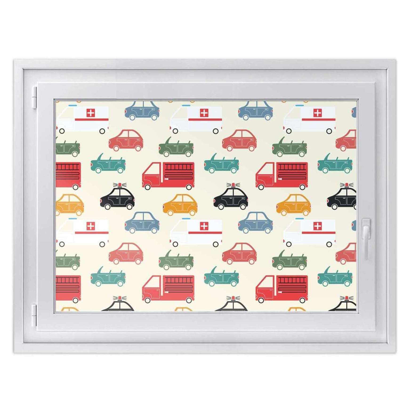 Fensterfolie [quer] - Design: Cars 100x70 cm von creatisto
