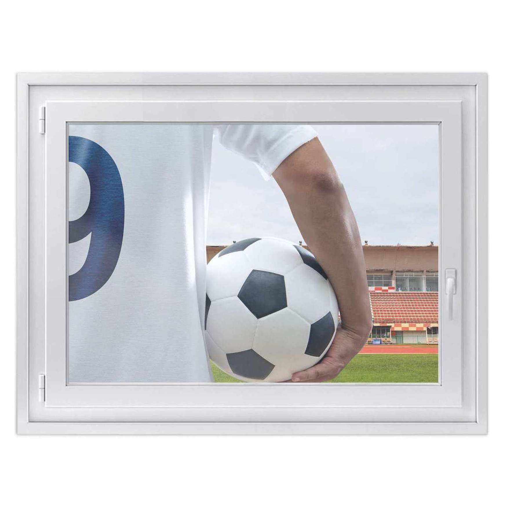 Fensterfolie [quer] - Design: Footballmania 100x70 cm von creatisto