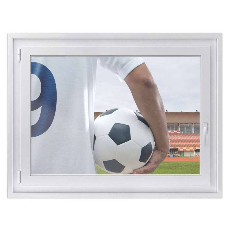 Fensterfolie [quer] - Design: Footballmania 100x70 cm von creatisto