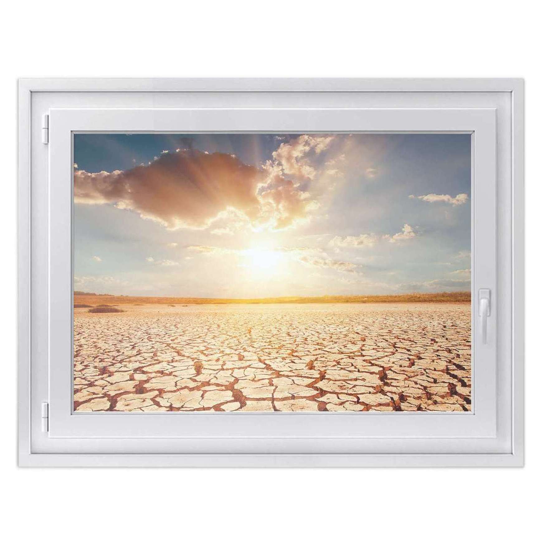 Fensterfolie [quer] - Design: Savanne 40x30 cm von creatisto