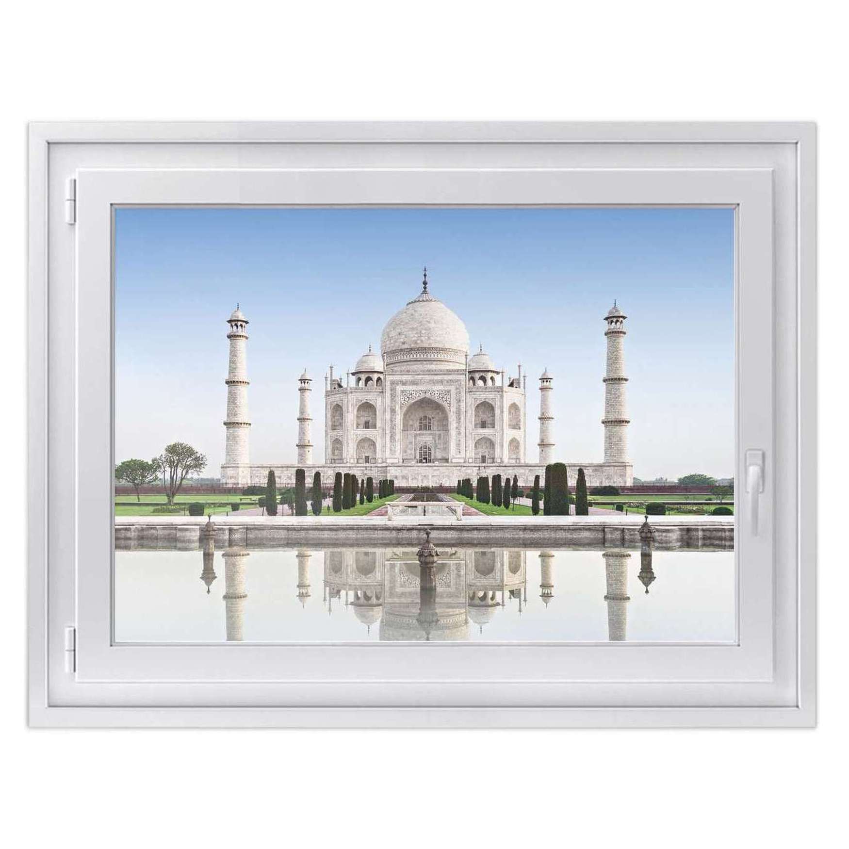 Fensterfolie [quer] - Design: Taj Mahal 40x30 cm von creatisto