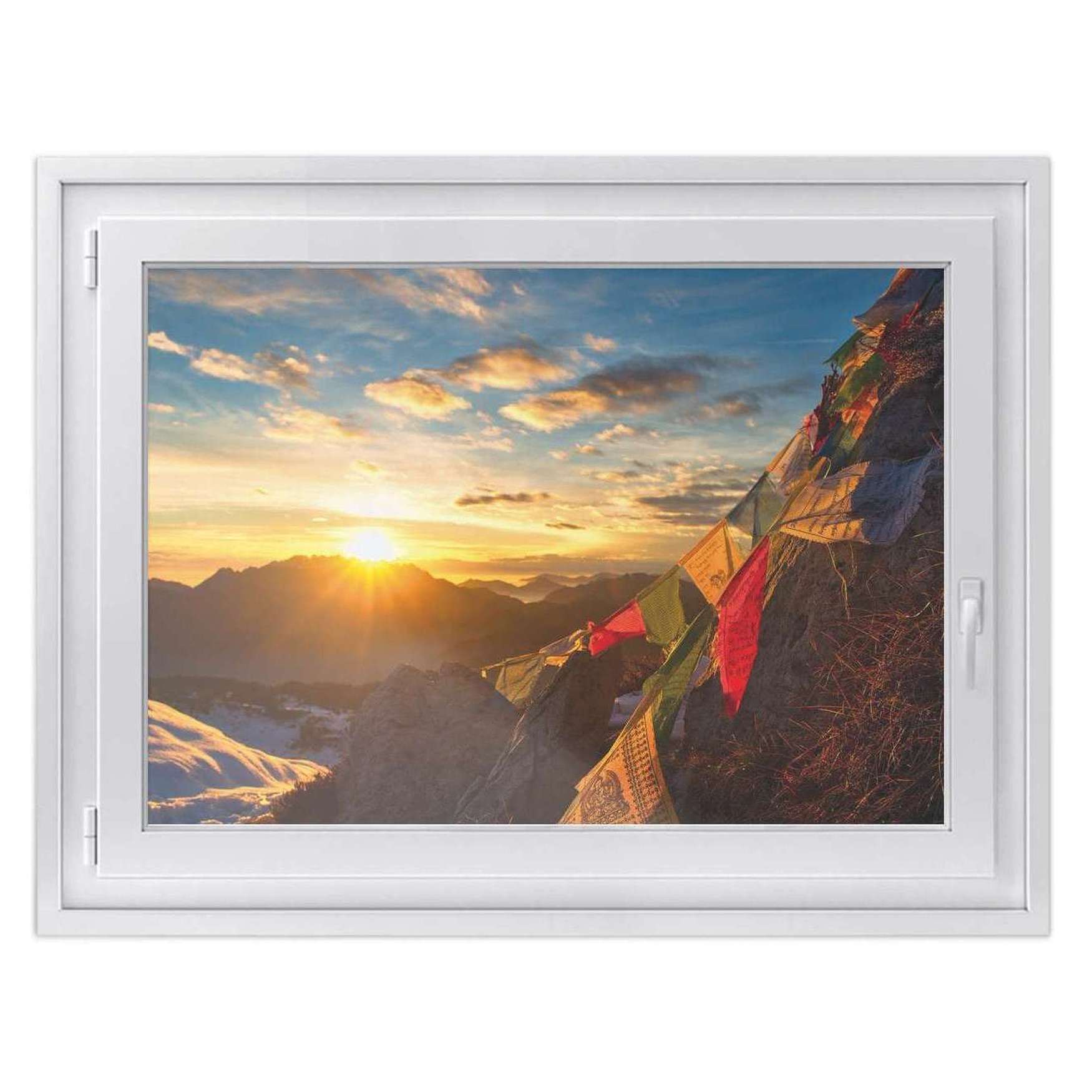 Fensterfolie [quer] - Design: Tibet 50x40 cm von creatisto