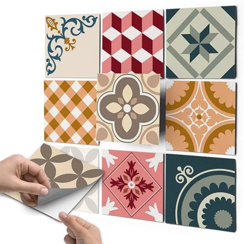 Fliesen Dekor-Folie I Fliesensticker - Küchenfliesen renovieren o. dekorieren I Wand-Deko Aufkleber für Badezimmerfliesen - Fliesen Folie Selbstklebend I 20x20 cm - Motiv Swedish Tiles - 18 Stück Fliesen Dekor-Folie I Fliesensticker - Küchenfliesen renovieren o. dekorieren I Wand-Deko Aufkleber für Badezimmerfliesen - Fliesen Folie Selbstklebend I 20x20 cm - Motiv Swedish Tiles - 18 Stück von creatisto