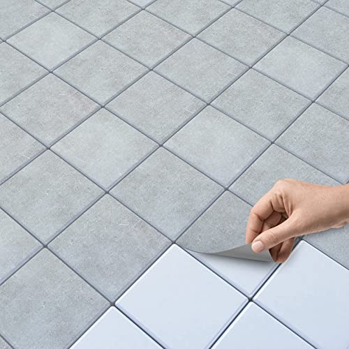 40 Stück Fliesenfolie für Küche und Bad 10x10 cm - Mosaikfliesen, Fliesensticker - Klebefolie Fliesen selbstklebend SET // Design: Beton 40 Stück Fliesenfolie für Küche und Bad 10x10 cm - Mosaikfliesen, Fliesensticker - Klebefolie Fliesen selbstklebend SET // Design: Beton von creatisto