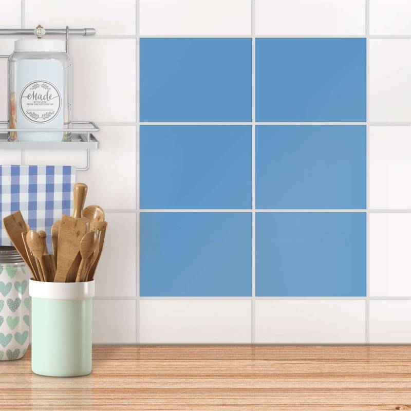 Fliesenfolien unifarben f?r K?che & Bad  - Design: Blau Light 25x20 cm von creatisto