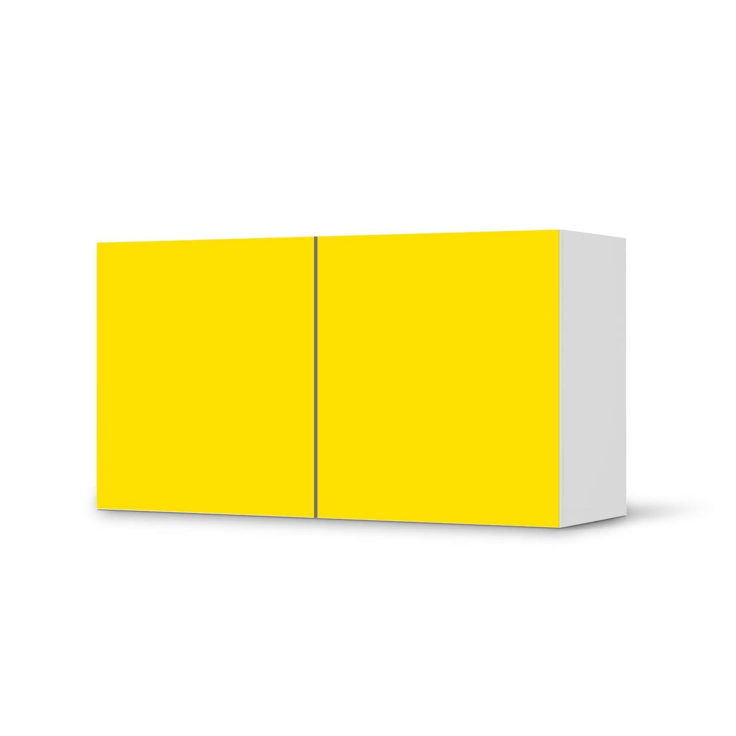 Folie f?r M?bel IKEA Besta Regal 2 T?ren (quer) - Design: Gelb Dark von creatisto