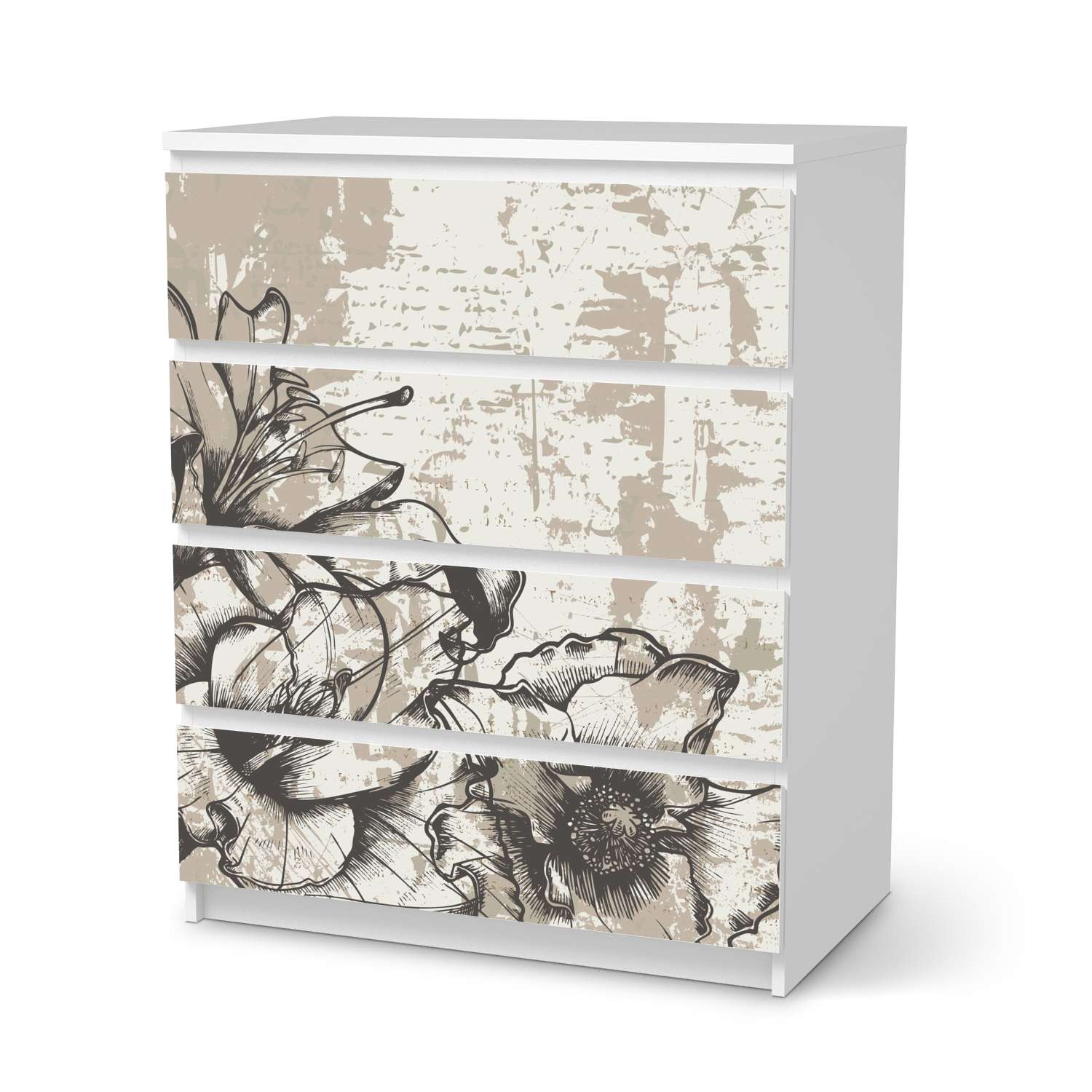 Folie für Möbel IKEA Malm Kommode 4 Schubladen - Design: Styleful Vintage 1 Folie für Möbel IKEA Malm Kommode 4 Schubladen - Design: Styleful Vintage 1 von creatisto