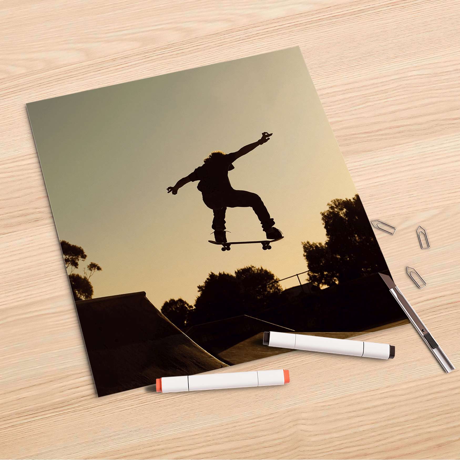 Folienbogen (30x30 cm) - Design: Skater von creatisto