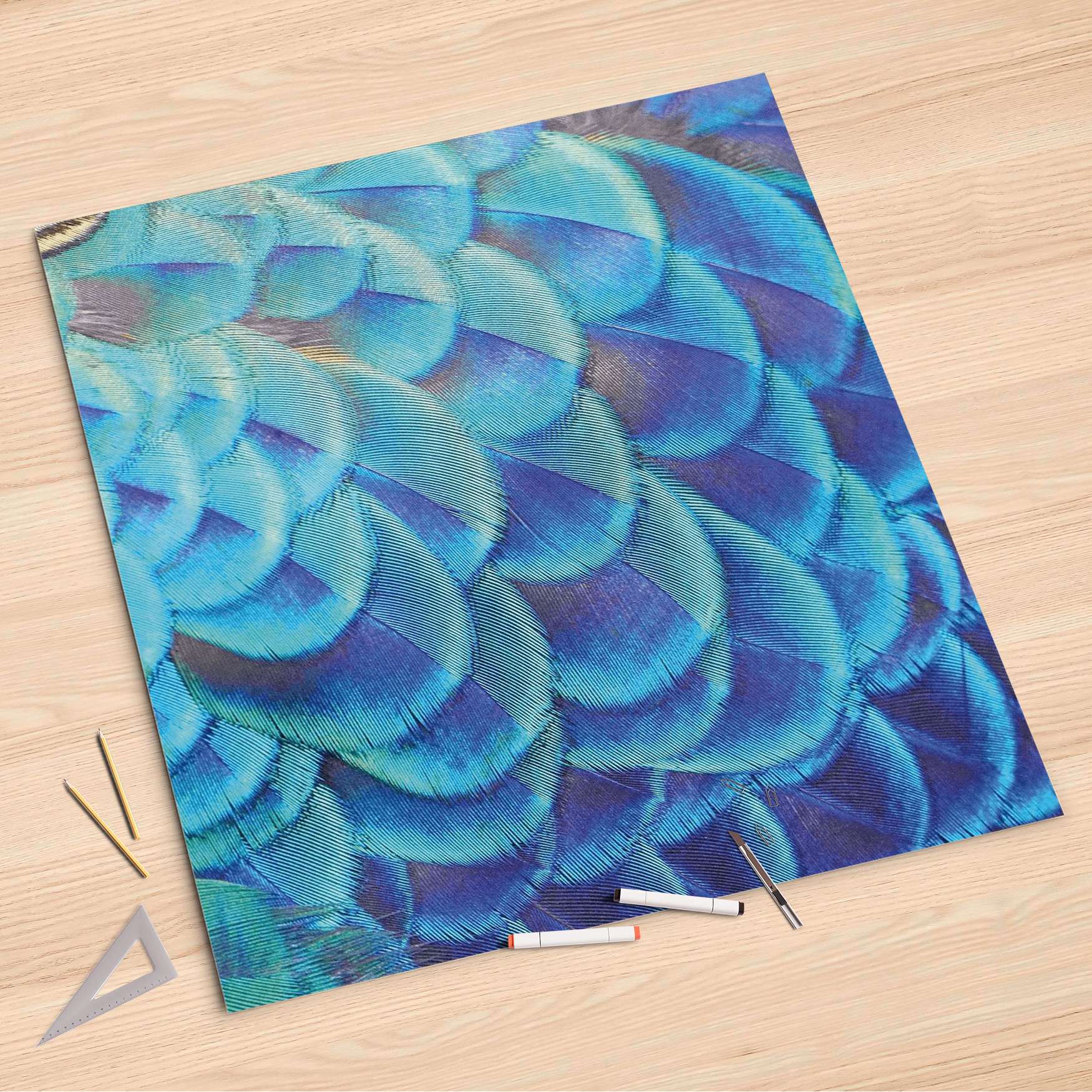 Folienbogen (90x90 cm) - Design: Federvieh von creatisto