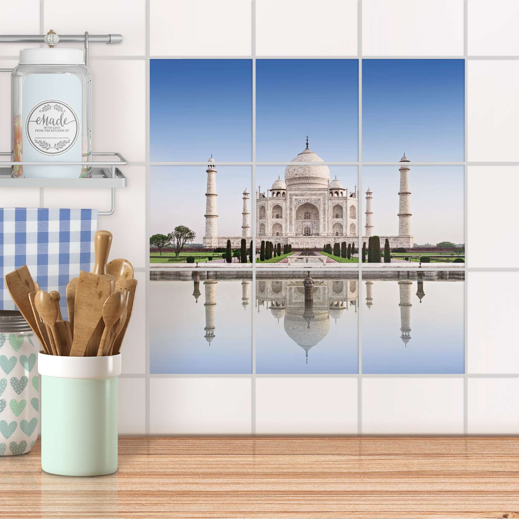 Klebefliesen f?r K?che & Bad - Design: Taj Mahal 15x15 cm von creatisto