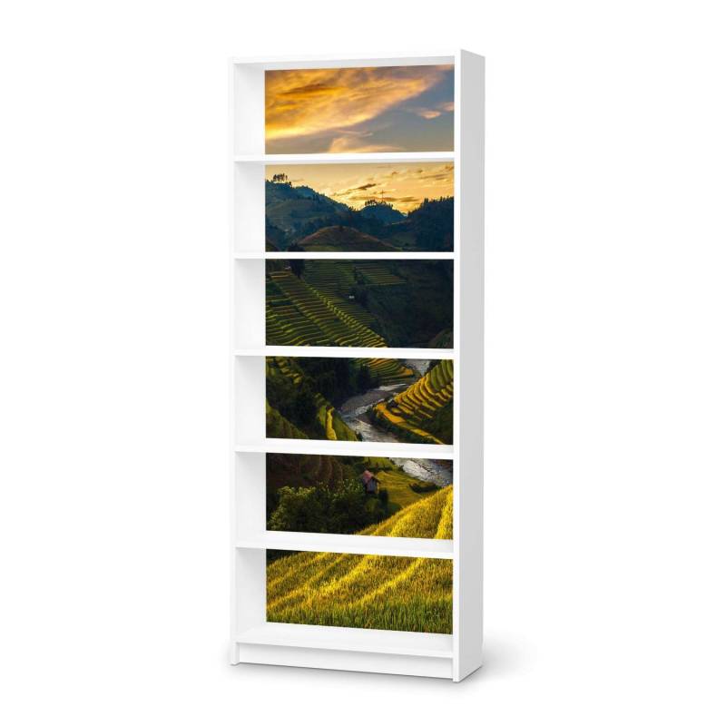 Klebefolie IKEA Billy Regal 6 F?cher - Design: Reisterrassen von creatisto