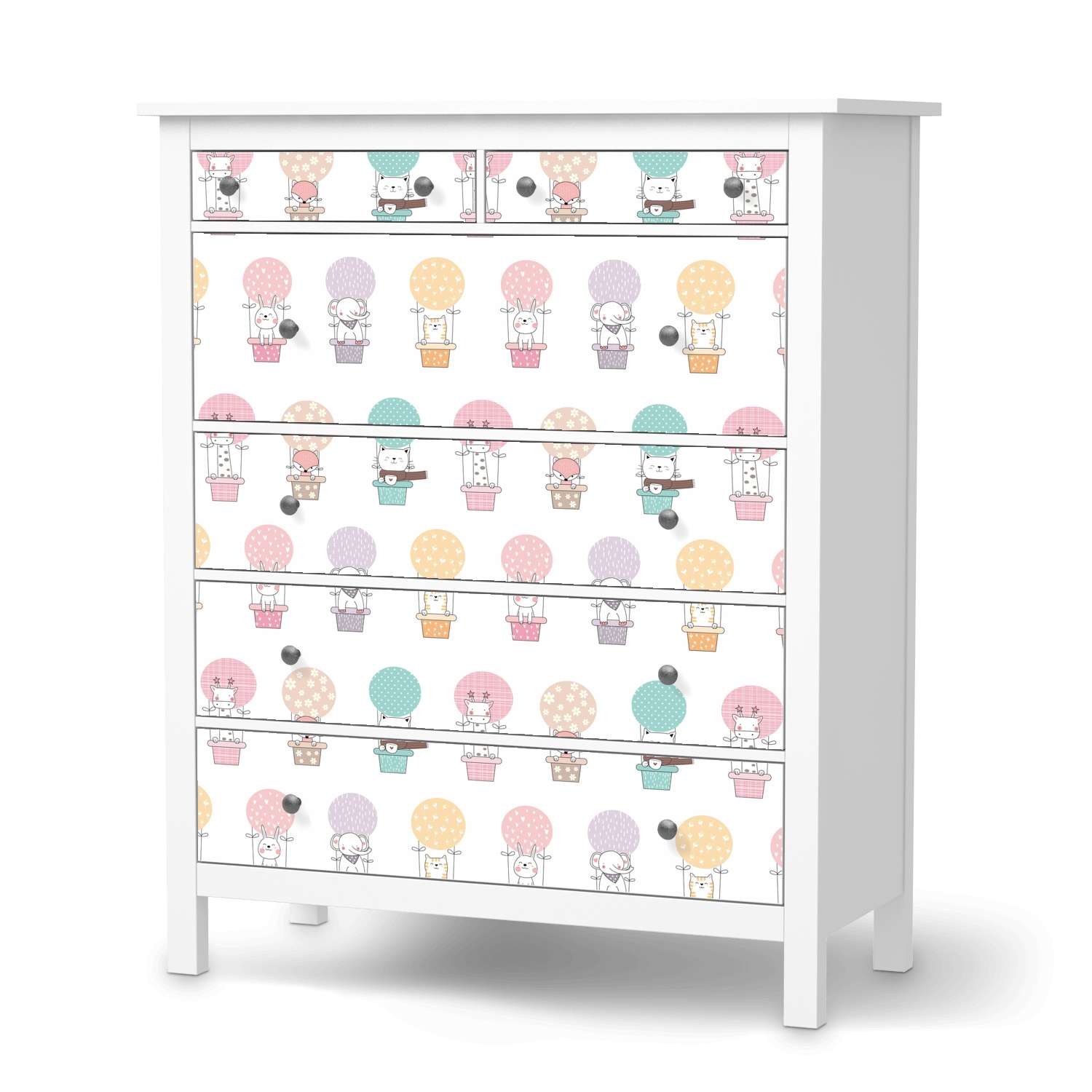 Klebefolie IKEA Hemnes Kommode 6 Schubladen - Design: Flying Animals Klebefolie IKEA Hemnes Kommode 6 Schubladen - Design: Flying Animals von creatisto