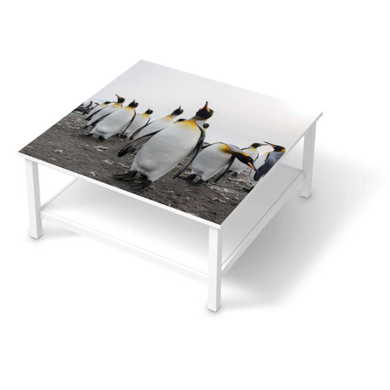Klebefolie f?r M?bel IKEA Hemnes Tisch 90x90 cm - Design: Penguin Family von creatisto