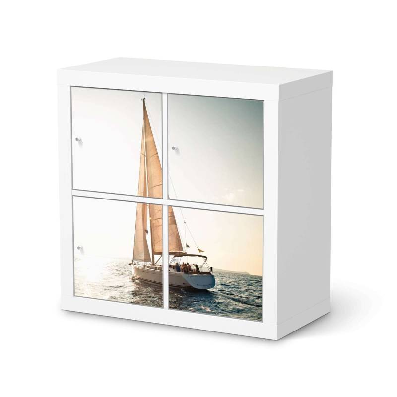 Klebefolie f?r M?bel IKEA Kallax Regal 4 T?ren - Design: Freedom von creatisto