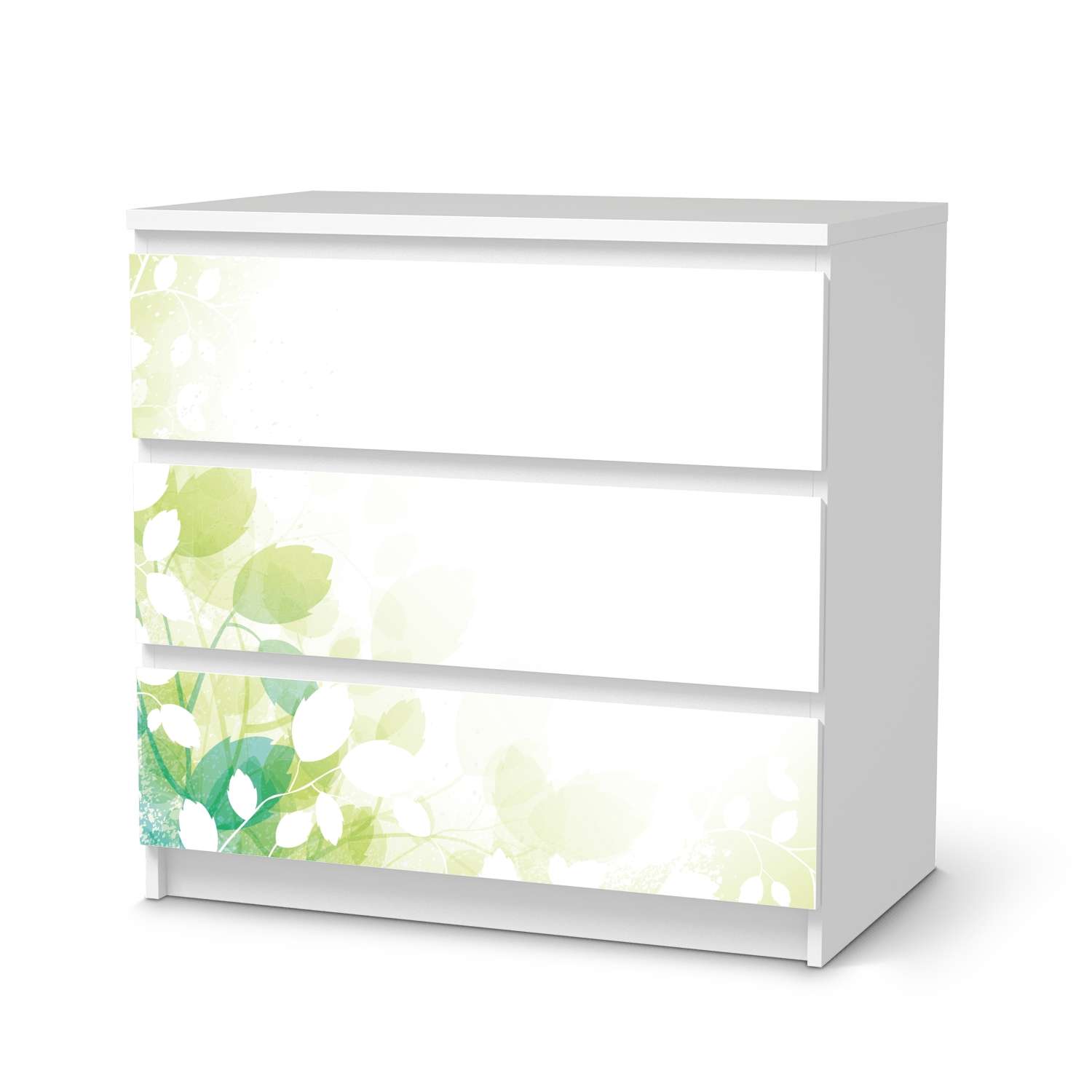 Klebefolie f?r M?bel IKEA Malm Kommode 3 Schubladen - Design: Flower Light von creatisto