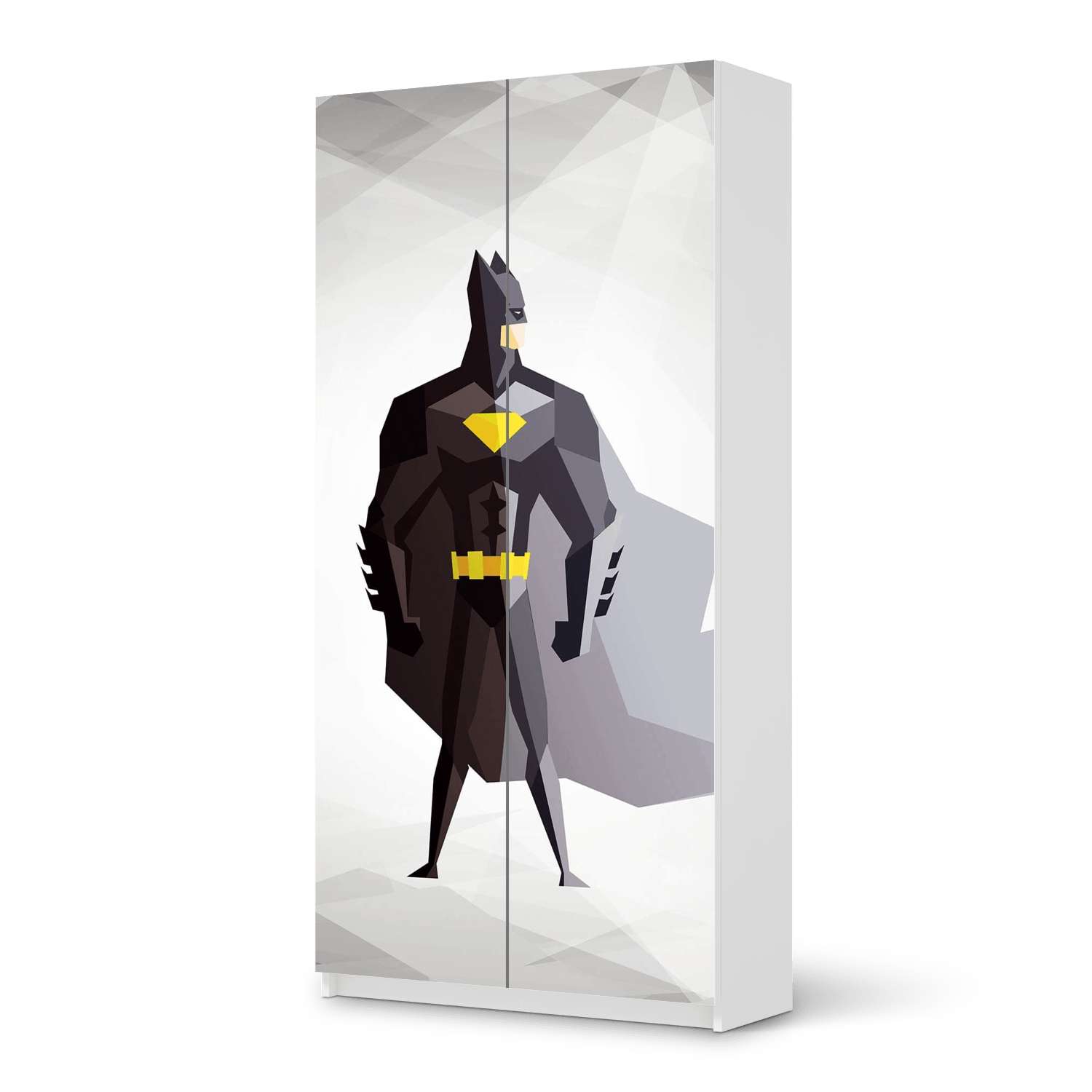 Klebefolie f?r M?bel IKEA Pax Schrank 201 cm H?he - 2 T?ren - Design: Mr. Black von creatisto