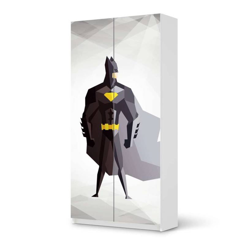 Klebefolie f?r M?bel IKEA Pax Schrank 201 cm H?he - 2 T?ren - Design: Mr. Black von creatisto