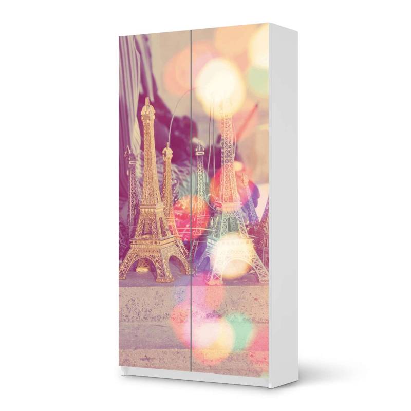 Klebefolie f?r M?bel IKEA Pax Schrank 201 cm H?he - 2 T?ren - Design: Paris von creatisto