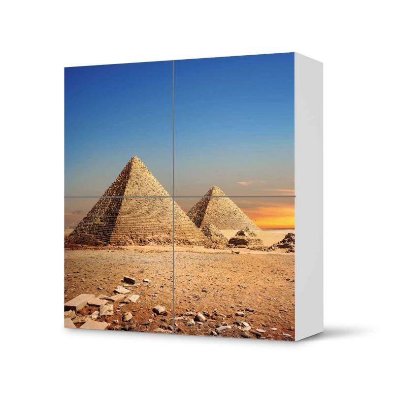 Klebefolie f?r Schr?nke IKEA Besta Schrank 4 T?ren - Design: Pyramids von creatisto