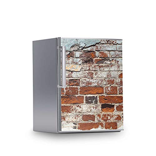 Kühlschrank Aufkleber I Dekosticker für Kühlschranktür - Klebefolie Sticker selbstklebend I Tattoo Küche - Design: Backstein von creatisto