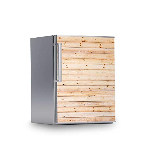 Kühlschrank Aufkleber I Dekosticker für Kühlschranktür - Klebefolie Sticker selbstklebend I Tattoo Küche - Design: Bright Planks von creatisto