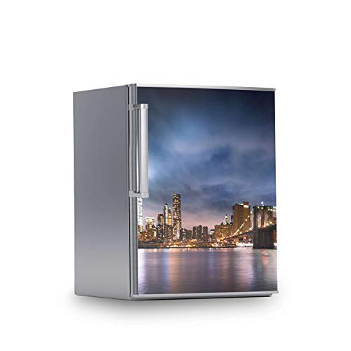 Kühlschrank Designfolie I Dekosticker für Kühlschrankfront - Sticker Aufkleber selbstklebend I Tattoo Küche - Design: Brooklyn Bridge von creatisto