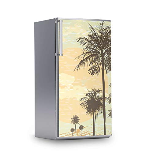 Kühlschrank Folie I Dekofolie für Kühlschranktür - Sticker Folie selbstklebend I Dekoration Küche - Design: Beach Palms von creatisto